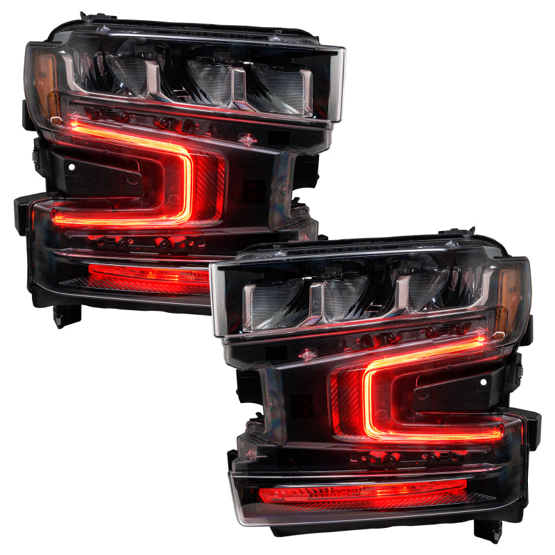 Oracle 19-21 Chevy Silverado 1500 RGB+W Headlight DRL Kit - ColorSHIFT w/o Controller