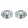 Power Stop 18-20 Ford Transit Connect Rear Evolution Drilled & Slotted Rotors - Pair