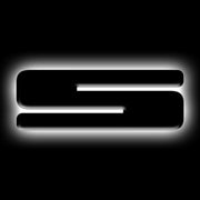 ORACLE Lighting Universal Illuminated LED Letter Badges - Matte Blk Surface Finish - S