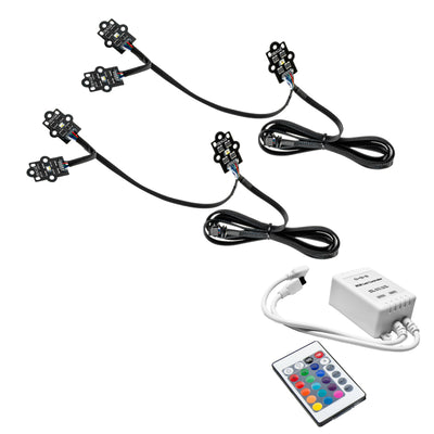 Oracle 19-21 GMC Sierra 1500 RGB+W Headlight DRL Kit - ColorSHIFT w/ Simple Controller