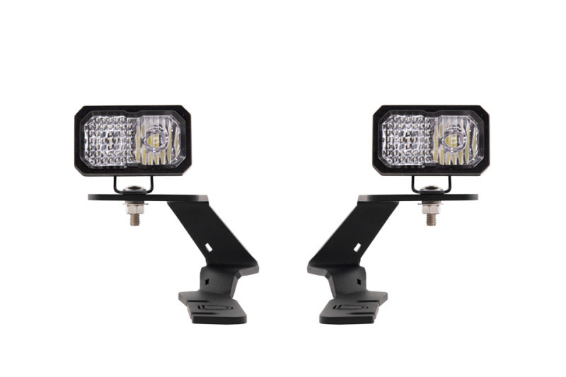 Diode Dynamics 19-21 Ford Ranger Stage Series 2in LED Ditch Light Kit - Pro White Combo