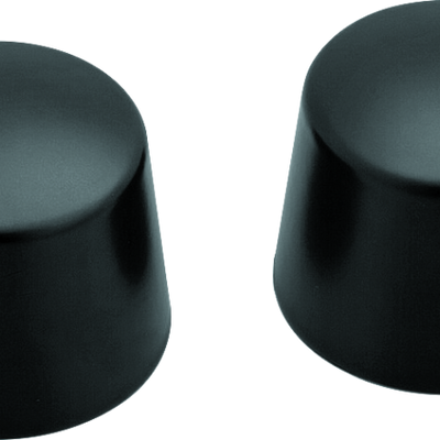 Kuryakyn Front Axle Nut Caps Satin Black