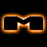 ORACLE Lighting Universal Illuminated LED Letter Badges - Matte Blk Surface Finish - M