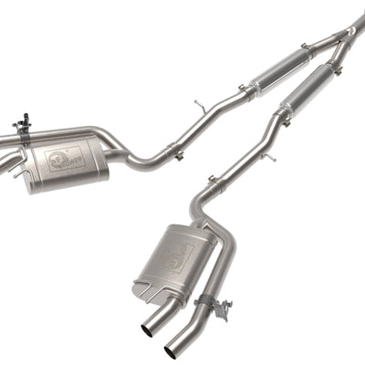 aFe 22-23 Kia Stinger L4-2.5L Turbo Gemini XV 3in to Dual 2-1/2in Cat-Back Exhaust System w/ Cut-Out