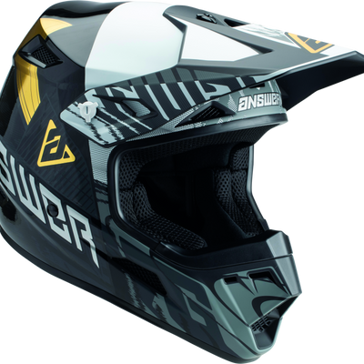 Answer AR3 Ronin Helmet Black/White/Gold - Small