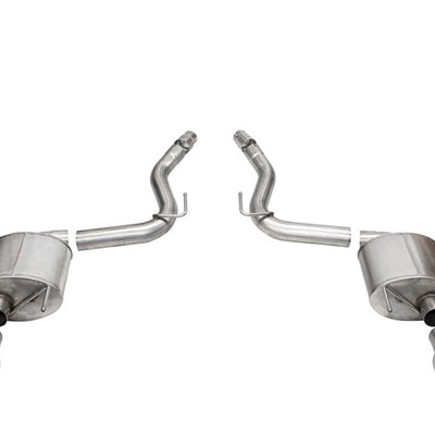 Corsa 24+ Ford Mustang GT Touring Axle-Back Ex.Sys 3.0in Dual Rear Exit w/4.5in Straight Cut Tips