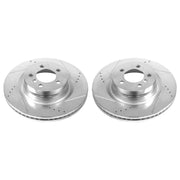 Power Stop 06-09 Land Rover Range Rover Front Evolution Drilled & Slotted Rotors - Pair