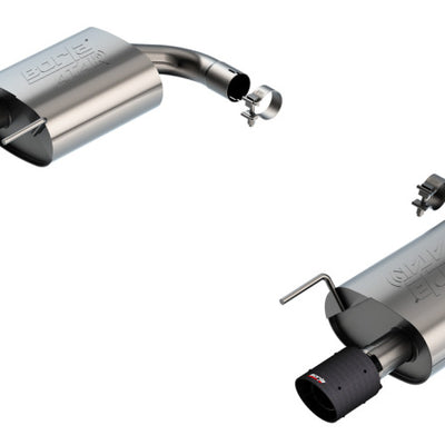 Borla 2024 Ford Mustang GT 5.0L V8 w/o Active Exhaust ATAK Axle-Back Exhaust System - Carbon Fiber