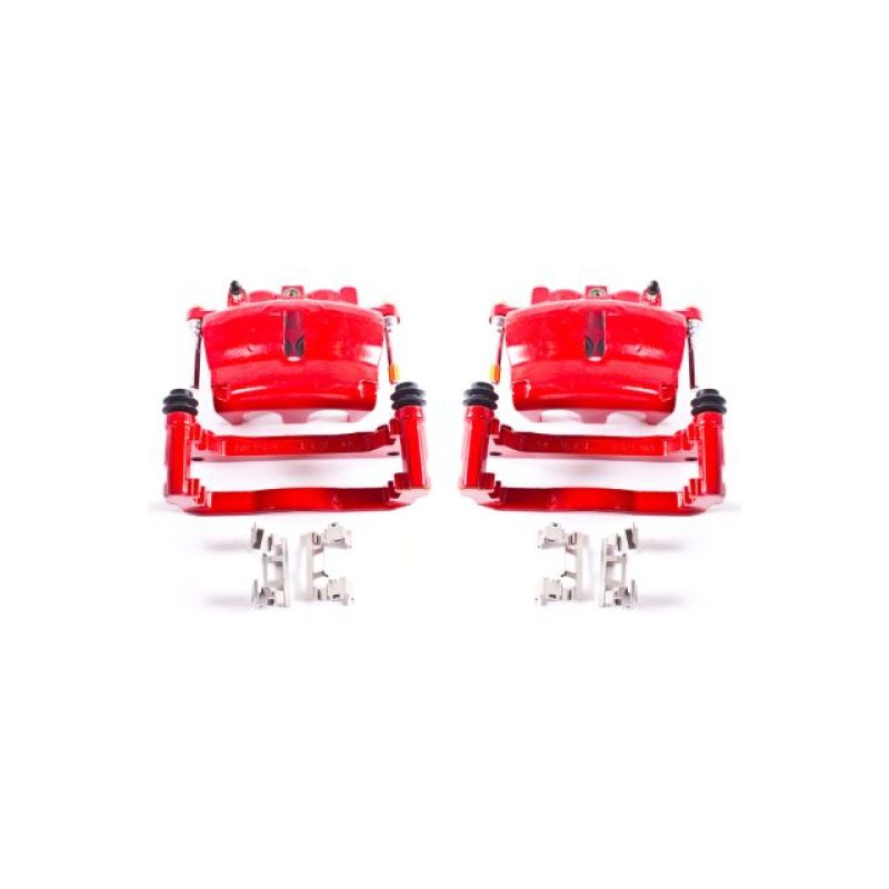 Power Stop 08-16 Buick Enclave Front Red Calipers w/Brackets - Pair