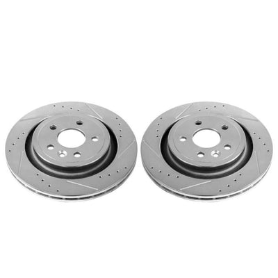 Power Stop 11-18 Volvo S60 Rear Evolution Drilled & Slotted Rotors - Pair