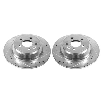 Power Stop 07-11 Volvo S80 Rear Evolution Drilled & Slotted Rotors - Pair