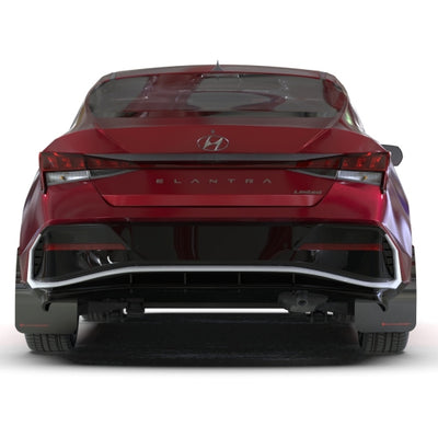 Rally Armor 24-25 Hyundai Elantra Black Mud Flap Red Logo