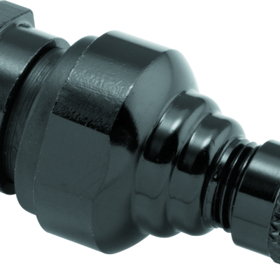 BikeMaster Valve Stem Aluminum 8.3mm Pair - Black