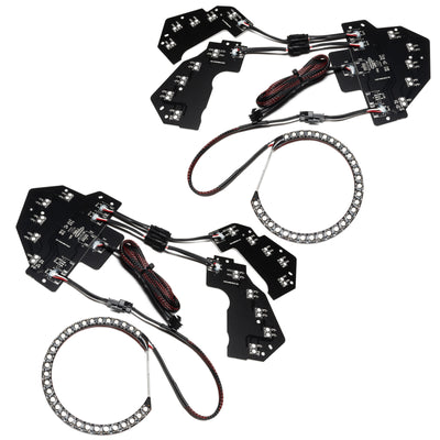 Oracle 18-21 Ford Mustang Dynamic DRL w/ Halo Kit & Sequential Turn Signal - ColorSHIFT