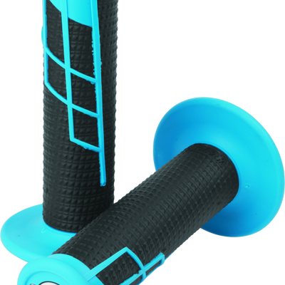 ProTaper Clamp-On 1/2 Waffle Grip - Neon Blue/Black