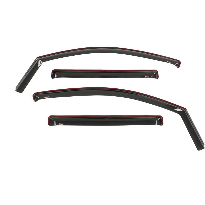 Westin 2016-2018 Nissan Titan XD/Titan Wade In-Channel Wind Deflector 4pc - Smoke