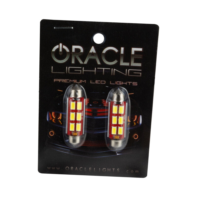 Oracle 44MM 6 LED 3-Chip Festoon Bulbs (Pair) - Cool White