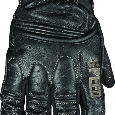 Speed and Strength Rust and Redemption Leather Gloves Black - XL
