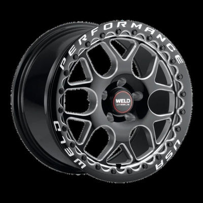 Weld Solana Beadlock 15x10 / 6x139.7 BP / ET38 / 6.99in BS / 106.1 Dia - Gloss Black Milled Wheel