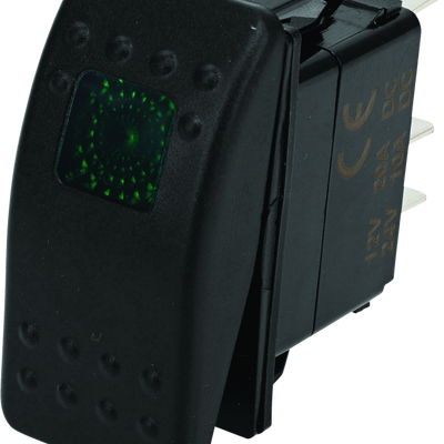 DragonFire Racing Lighted Switch On/Off Rocker Switch Green Lite