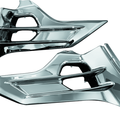 Kuryakyn Louvered Battery Box Covers 12-17 Honda GL1800 Chrome