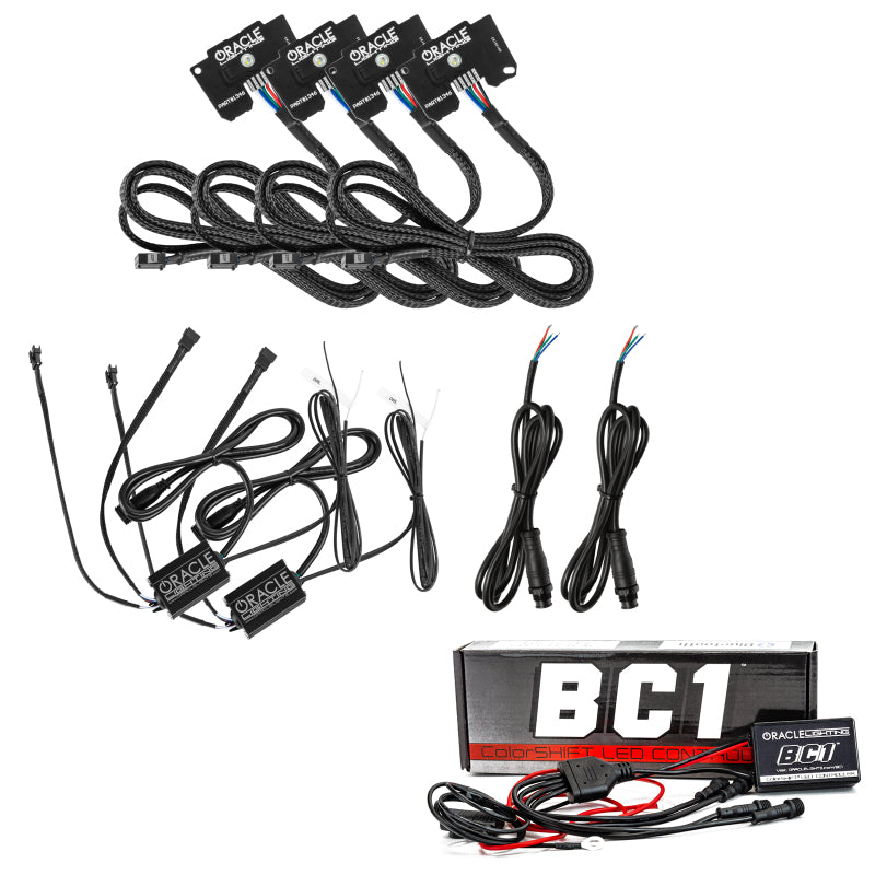 Oracle Jeep Wrangler JL/Gladiator JT RGB+W Headlight DRL Kit - w/ BC1 Controller
