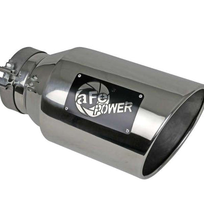 aFe Power Universal 5in Inlet 8in Outet MACH Force-XP Clamp-On Exhaust Tip - Polished