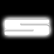 ORACLE Lighting Universal Illuminated LED Letter Badges - Matte Wht Surface Finish - S