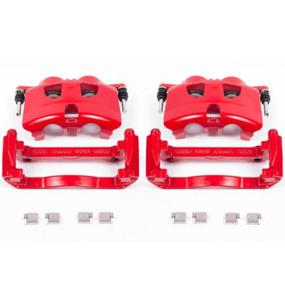 Power Stop 12-19 Ford F-150 Front Red Calipers w/Brackets - Pair