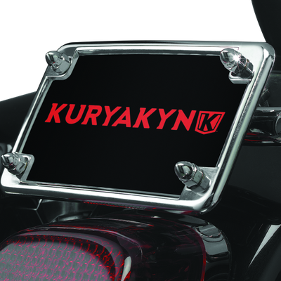 Kuryakyn License Frame & Backing Plate Set 4in X 7in Chrome