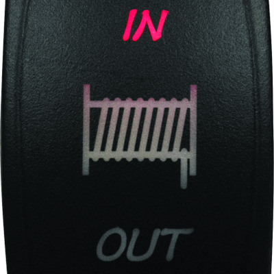 DragonFire Racing Lighted Switch Winch In/Out Red