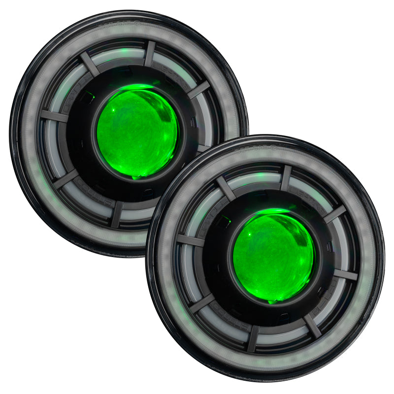 Oracle Oculus 7in ColorSHIFT Bi-LED Projector Headlights for Jeep Wrangler JK