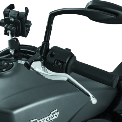 Kuryakyn Raised Mirror Mnt Adapters Gloss Black