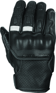 Speed and Strength Twist of Fate Leather Gloves Black/White - XL