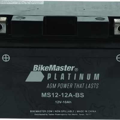 BikeMaster AGM Battery - MS12-12A-BS