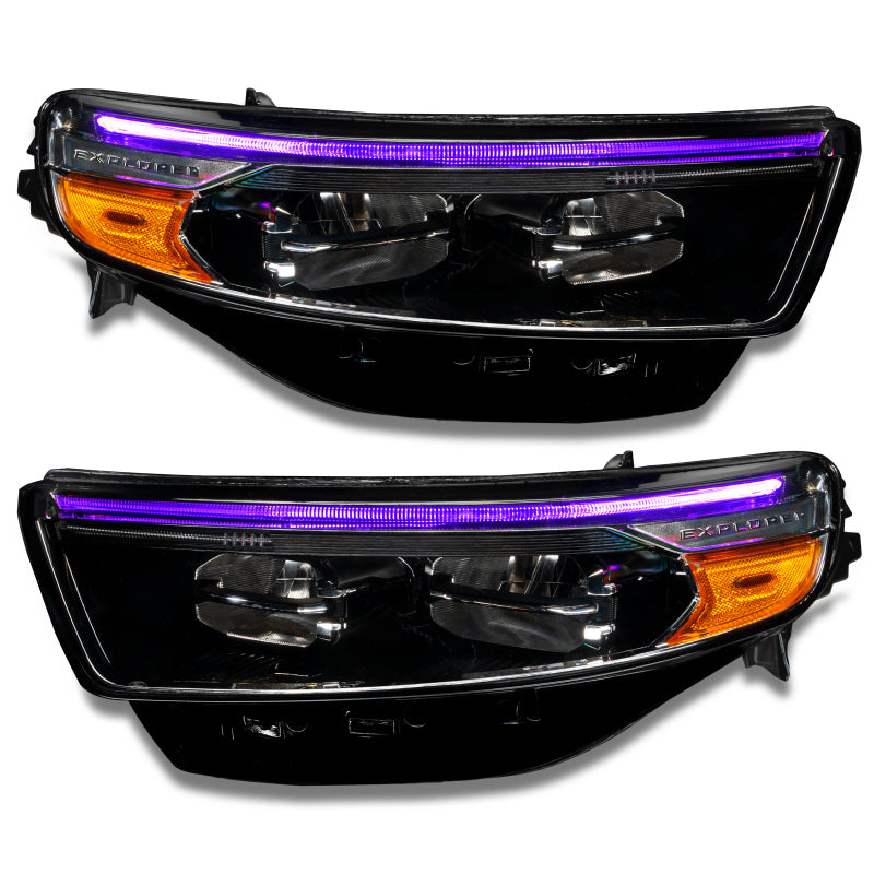 Oracle 20-22 Ford Explorer Dynamic RGB Headlight DRL Kit - - w/ BC1 Controller