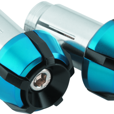 BikeMaster Anti-Vibration Bar Ends - Black/Blue