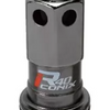 Project Kics R40 Iconix  12x1.25 Black Lug Nut (Black Seat) - 1pc