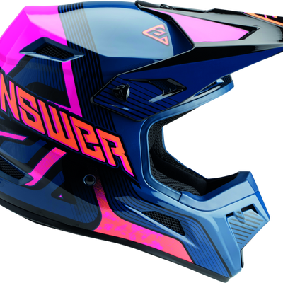 Answer AR1 Vendetta Helmet Dark Blue/Rhodamine/Orange Youth - Small