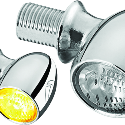 Kuryakyn Kellerman Atto Clear Lens Amber Chrome