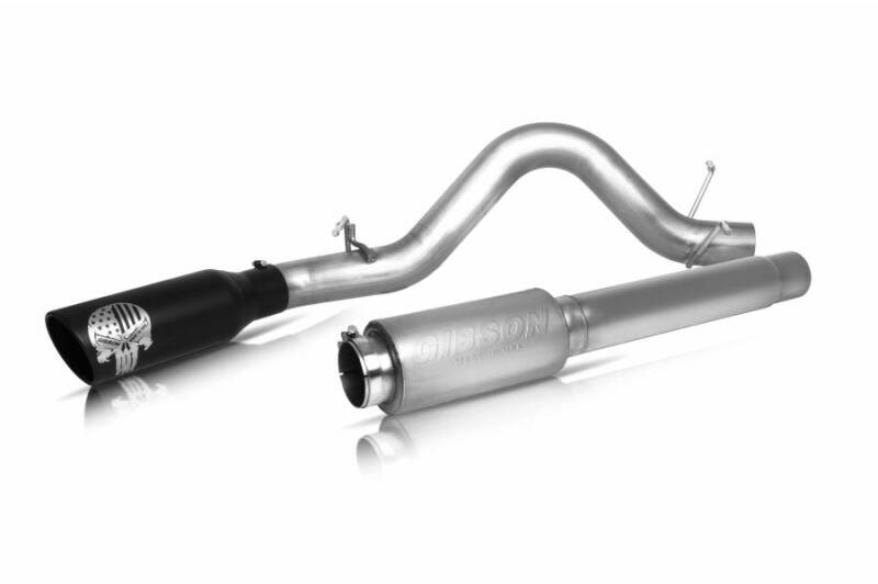 Gibson 2020 Ford F250/F350 SD Crew Cab (Short Bed) 7.3L Cat-Back Exhaust - Patriot Flag Series