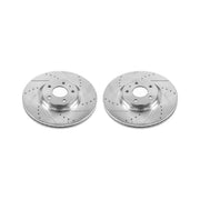 Power Stop 13-19 Ford Fusion Front Evolution Drilled & Slotted Rotors - Pair