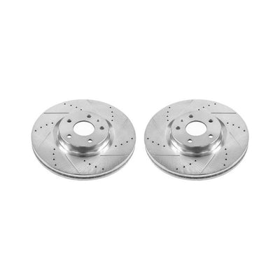 Power Stop 13-19 Ford Fusion Front Evolution Drilled & Slotted Rotors - Pair