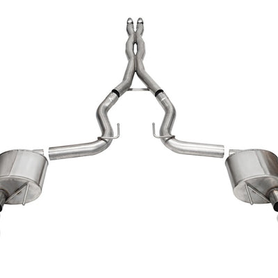 Corsa 24+ Ford Mustang GT Xtreme Cat-Back Exhaust Sys. 3.0in Dual Rear Exit w/4.5in Pro Series Tips