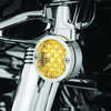 Kuryakyn Mesh Turn Signal Bezels 3-1/4in Chrome