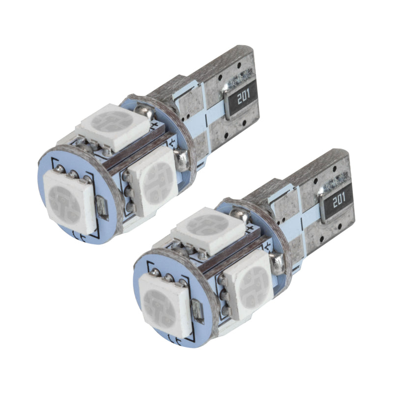 Oracle T10 5 LED 3 Chip SMD Bulbs (Pair) - Purple