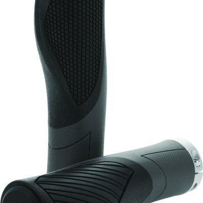 BikeMaster Lock-On Ergo Grips - Black/Grey
