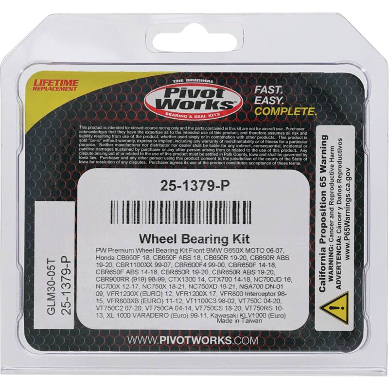 Pivot Works Premium Wheel Bearing