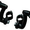 Kuryakyn Longhorn Offset Peg Mounts With 1-1/4inch Clamp Black
