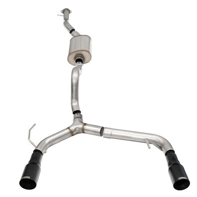 Corsa 21-25 Ford Bronco 2.3L 4-Door 2.75in Cat-Back Dual Rear Exhaust w/ 4in Straight-Cut Black Tips